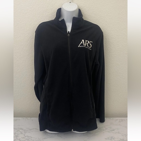 Lands' End Other - Lands' End Outfitters Zip Up Fleece Jacket Men's L Slot Pockets ARS Rese…